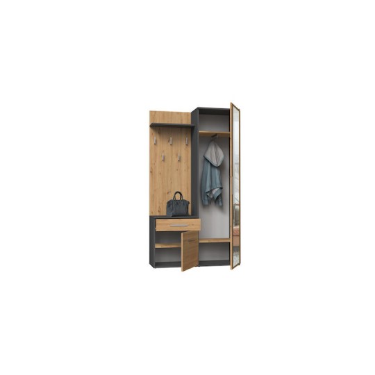Duo Wardrobe Duo Anthracite Artisan