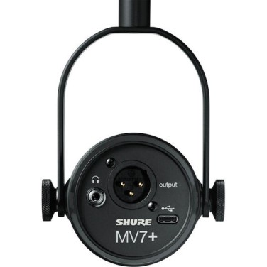 Shure MV7+ Σετ Δυναμικό Μικρόφωνο XLR / USB Clip On για Φωνητικά Bundle