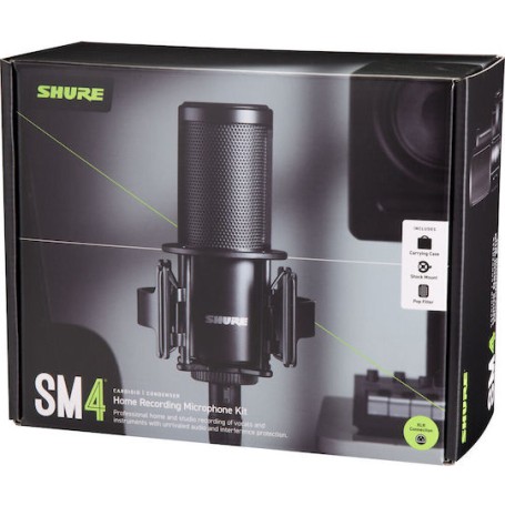 Shure SM4-K Ασύρματο Πυκνωτικό Μικρόφωνο Shock Mounted για Φωνητικά