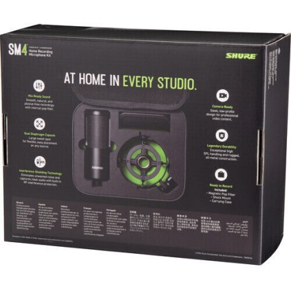 Shure SM4-K Ασύρματο Πυκνωτικό Μικρόφωνο Shock Mounted για Φωνητικά