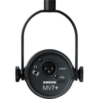 Shure MV7+K Δυναμικό Μικρόφωνο Shock Mounted για Φωνητικά
