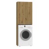 Topeshop Pola DD Ντουλάπι Μπάνιου Πλυντηρίου 64x30x183cm Oak