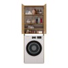 Topeshop Pola DD Ντουλάπι Μπάνιου Πλυντηρίου 64x30x183cm Oak