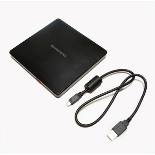 Lenovo Slim DVD Burner Εξωτερικός Οδηγός Εγγραφής/Ανάγνωσης DVD/CD για Desktop / Laptop Μαύρο