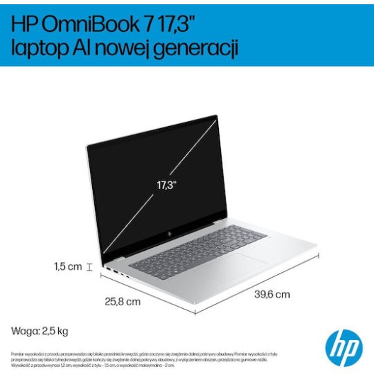 HP OmniBook 7 Next Gen AI 17-DC0073CL 17.3