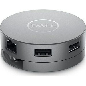 Dell DA310 USB-C Docking Station με HDMI/DisplayPort 4K PD Ethernet Ασημί