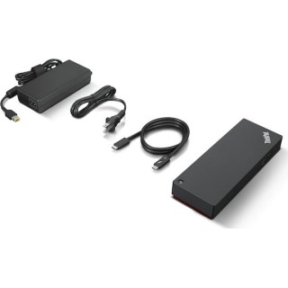 Lenovo ThinkPad Universal USB-C Docking Station με HDMI/DisplayPort 4K PD Ethernet και συνδεση 3 Οθονών Μαύρο