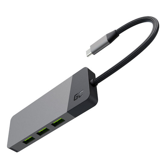 Green Cell HUBGC01 USB-C Docking Station με HDMI PD Γκρι