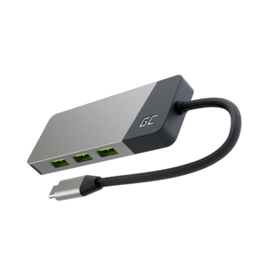 Green Cell HUBGC01 USB-C Docking Station με HDMI PD Γκρι