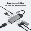 Green Cell HUBGC01 USB-C Docking Station με HDMI PD Γκρι