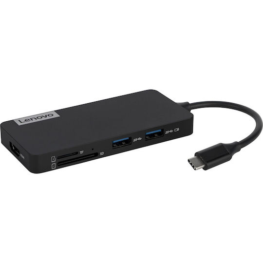 Lenovo USB-C Docking Station με HDMI 4K Μαύρο (GX90T77924)