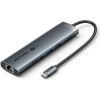 Vention 8-in-1 USB-C Docking Station με HDMI 4K PD Ethernet Γκρι
