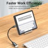 Vention 8-in-1 USB-C Docking Station με HDMI 4K PD Ethernet Γκρι
