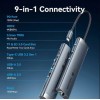 Vention USB-C Docking Station με 4K PD Ethernet Γκρι (TGVHB)