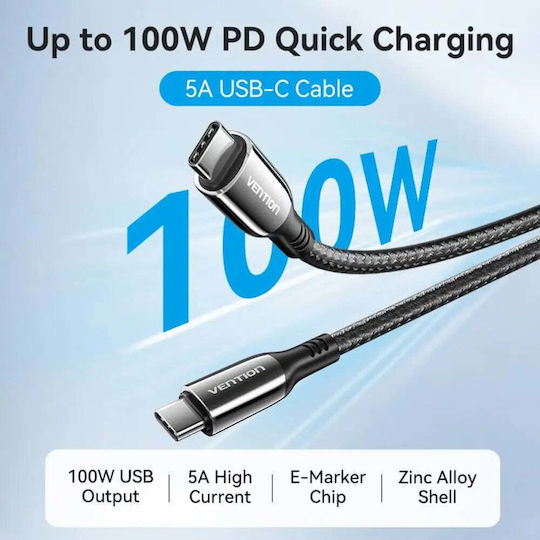 Vention USB-C Docking Station με 4K PD Ethernet Γκρι (TGVHB)