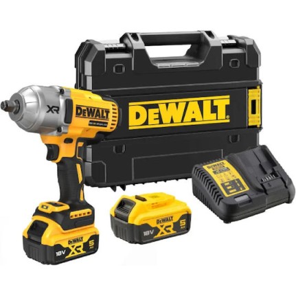 Dewalt Brushless Μπουλονόκλειδο Μπαταρίας 18V 2x5Ah με Υποδοχή 1/2
