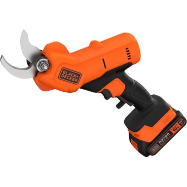 Black & Decker Ψαλίδι Κλαδέματος Μπαταρίας 18V 1x2Ah με Μέγιστη Διάμετρο Κοπής 25mm