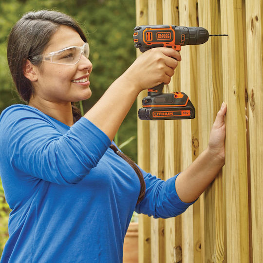 Black & Decker Δραπανοκατσάβιδο Μπαταρίας 18V 1x1.5Ah