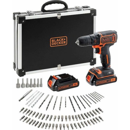 Black & Decker BD Δραπανοκατσάβιδο Μπαταρίας 18V 2x1.5Ah