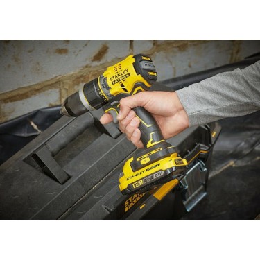 Stanley Fatmax Κρουστικό Δραπανοκατσάβιδο Μπαταρίας Brushless 18V 2x4Ah