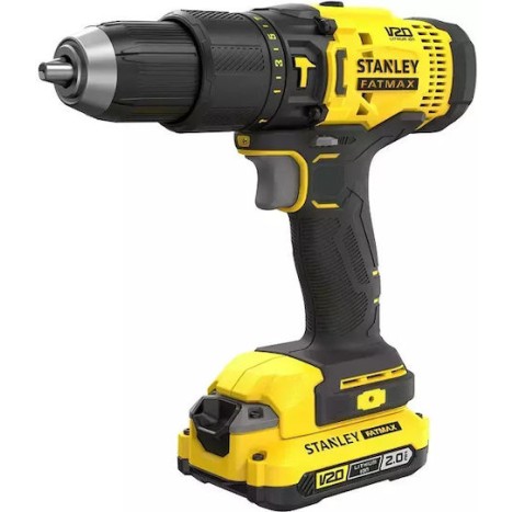 Stanley Fatmax Σετ Κρουστικό Δραπανοκατσάβιδο 18V με 2 Μπαταρίες 4Ah και Θήκη