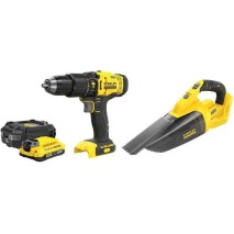 Stanley SFMCK219D1 Σετ Δραπανοκατσάβιδο & Σκουπάκι 18V με 1 Μπαταρία 2Ah