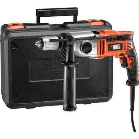 Black & Decker Κρουστικό Δράπανο 1100W με Θήκη