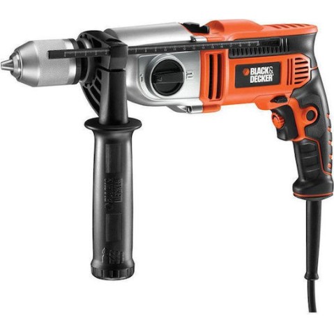 Black & Decker Κρουστικό Δράπανο 1100W με Θήκη