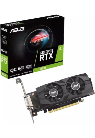 Asus GeForce RTX 3050 6GB GDDR6 LP BRK OC Edition Κάρτα Γραφικών
