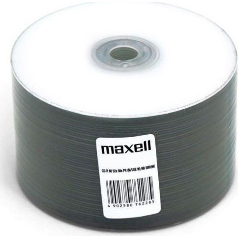 Maxell Εγγράψιμα CD-R 52x Printable 700MB Cake Box 50τμχ