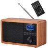 Adler AD1184 Επιτραπέζιο Ραδιόφωνο Ρεύματος DAB+ με Bluetooth και USB Καφέ
