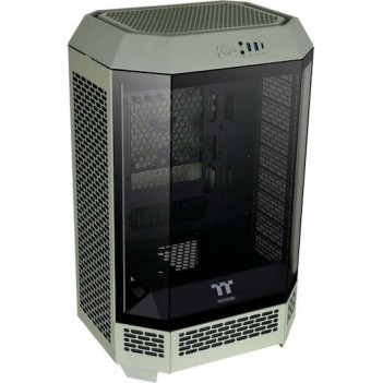 Thermaltake The Tower 300 Micro Tower Κουτί Υπολογιστή με Πλαϊνό Παράθυρο και RGB Φωτισμό Matcha Green