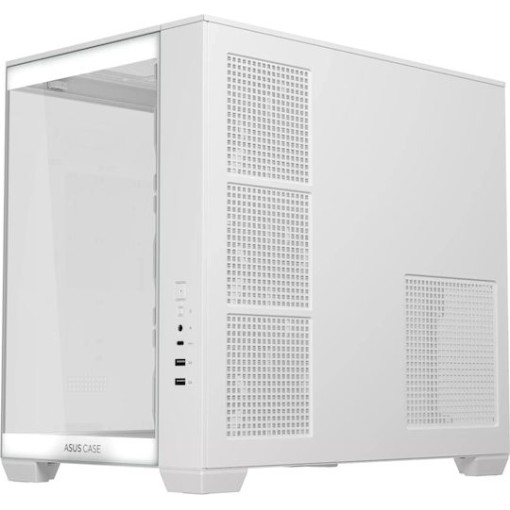 Asus A32 Plus Gaming Midi Tower Κουτί Υπολογιστή με Πλαϊνό Παράθυρο και ARGB Φωτισμό Λευκό