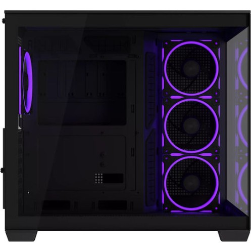 Asus A32 Plus Gaming Midi Tower Κουτί Υπολογιστή με Πλαϊνό Παράθυρο και ARGB Φωτισμό Μαύρο