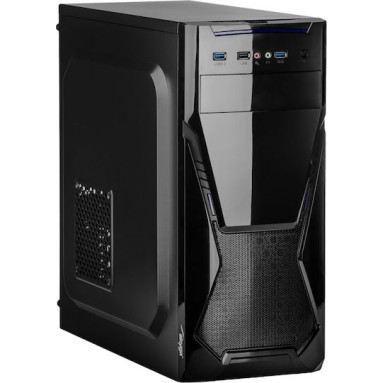 4world AK13BK Micro Tower Κουτί Υπολογιστή Μαύρο