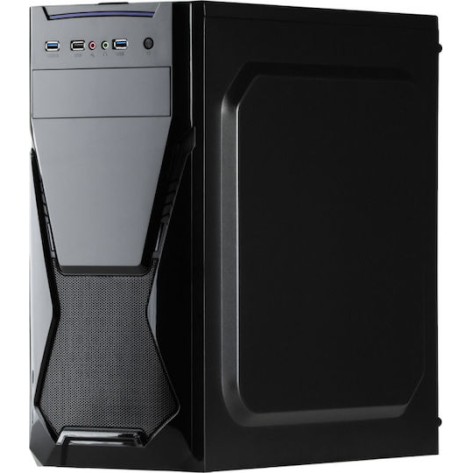 4world AK13BK Micro Tower Κουτί Υπολογιστή Μαύρο