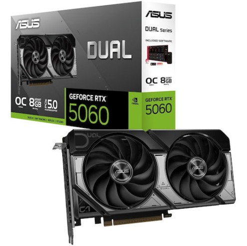 Asus GeForce RTX 5060 8GB GDDR7 Dual OC Κάρτα Γραφικών