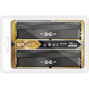 Silicon Power XPOWER Zenith RGB DDR4 16GB RAM με 2x8GB Modules και Ταχύτητα 3200 για Desktop