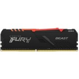 Kingston Fury Beast DDR4 16GB RAM με 2x8GB Modules και Ταχύτητα 3600 για Desktop