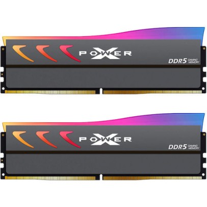 Silicon Power Storm RGB DDR5 32GB RAM με 2x16GB Modules και Ταχύτητα 6000 για Desktop