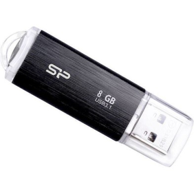 Silicon Power Blaze B02 8GB USB 3.1 Stick Μαύρο