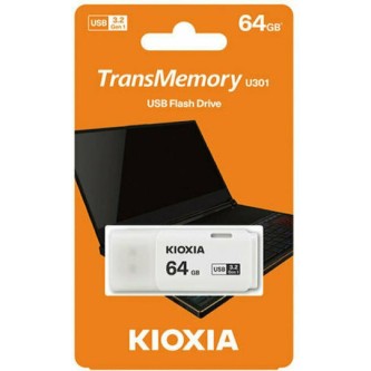 Kioxia TransMemory U301 64GB USB 3.2 Stick Λευκό