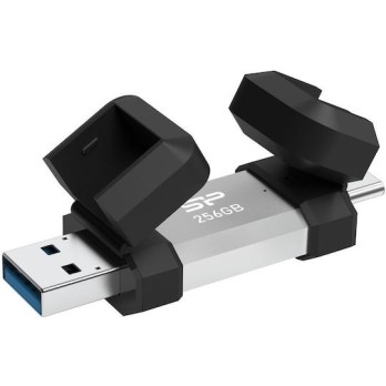 Silicon Power 256GB USB 2.0 Stick Ασημί