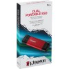 Kingston 1TB USB 3.2 SSD Stick με σύνδεση USB-C & USB-A Κόκκινο