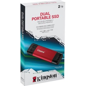 Kingston 2.0TB USB 3.2 SSD Stick με σύνδεση USB-C Μαύρο