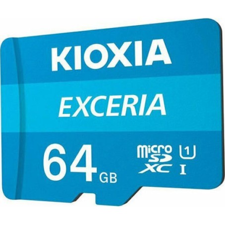 Kioxia EXCERIA microSDXC 64GB U1 UHS-I 100MB/s με αντάπτορα