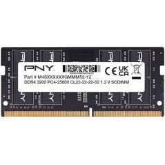 PNY DDR4 με Module 1x8GB και Ταχύτητα 3200 για Laptop