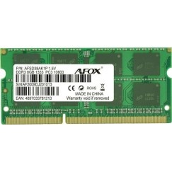 Afox DDR3 με Module 1x8GB και Ταχύτητα 1333 για Laptop