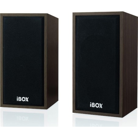 iBox IGLSP1 Ηχεία Υπολογιστή 2.0 με Ισχύ 10W σε Καφέ Χρώμα