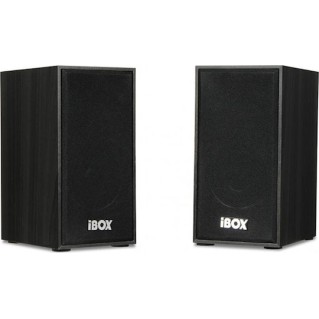 iBox IGLSP1 Ηχεία Υπολογιστή 2.0 με Ισχύ 10W σε Καφέ Χρώμα